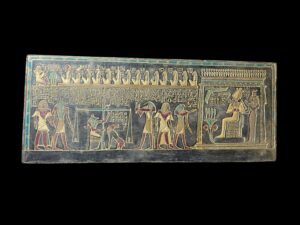 Ancient Egypt Judgment Day Wall Relief with Anubis - Image 1