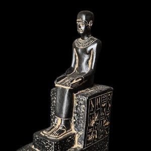 Museum Imhotep Statue - Ancient Egyptian Engineer Imhotep - the builder of Djoser's unprecedented step pyramid complex - Image 1