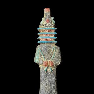 Egyptian Djed Pillar Wall Hanging: Osiris Symbol Art - Image 1
