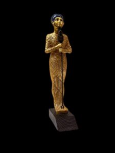 God Ptah Statue: Rose & Black Granite Egyptian Replica - Image 1