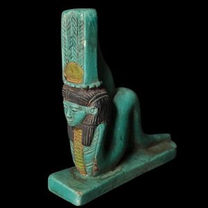 Manifest Handmade Goddess Hathor Statuette , Statue for the Egyptian Goddess Venus - Image 1