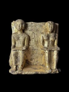 Rare Egyptian King and Queen Statue: Ancient Egypt Decor - Image 1