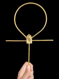 Hand-Crafted Sekhmet Ankh Cross: Egyptian Key of Life Symbol - Image 1