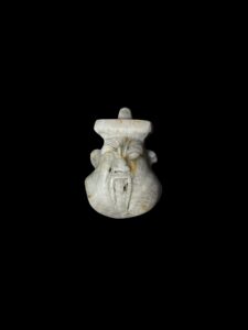 Hand-Carved God Bes Amulet Pendant: Egyptian Decor - Image 1