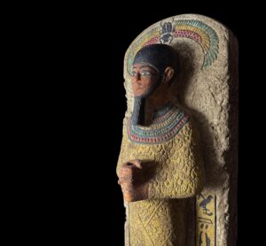 Rose & Black Granite God Ptah Statue: Egyptian Decor Replica - Image 1