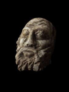 Vintage Sculpture of Socrates from Alabaster Stone , Handmade bust representing Greek Mythology - Image 1