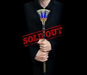 Lotus Flower Was Sceptre: Ebony, Brass, Gold Osiris Staff - Image 1