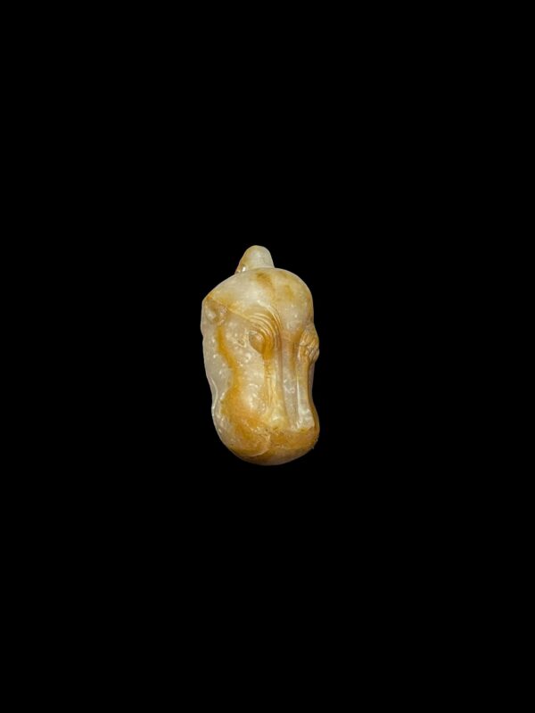 Hand-Carved Natural Stone Egyptian Hippopotamus Amulet
