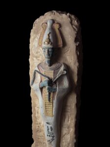 Basalt Egyptian God Osiris Statue: Unique Statuette - Image 1