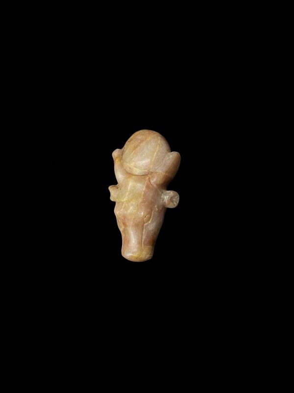 Hand-Carved Goddess Hathor Amulet: Egyptian Artisan Pendant