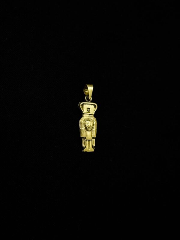 Hand-Carved Goddess Hathor Amulet: Egyptian Spiritual Pendant