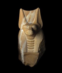 Quartz Egyptian God Anubis Statue: Afterlife Decor - Image 1