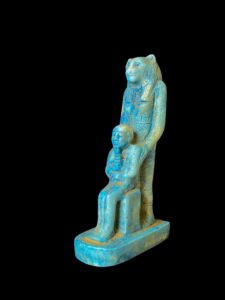 Egyptian Goddess Sekhmet Statue with God Ptah - Made in Egypt - Image 1