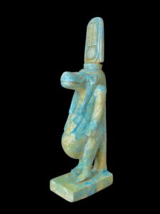 Handmade Egyptian Goddess Taweret Statue: Ancient Hippo Goddess Symbol - Image 1