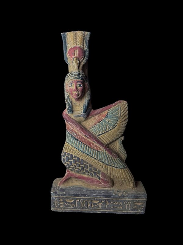 Vintage Goddess Isis statue, unique Isis goddess Statue.