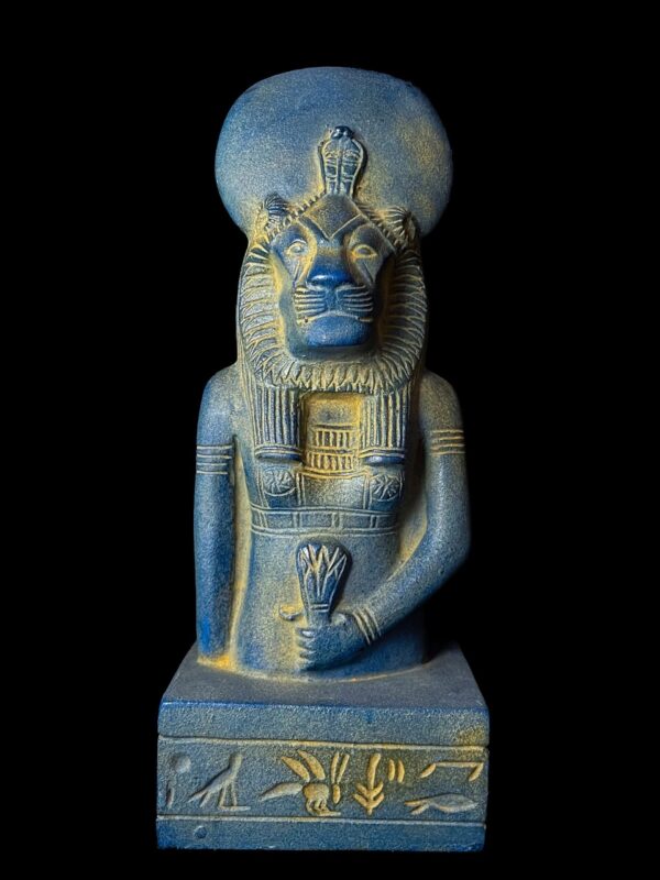 Egyptian Goddess Sekhmet Statue: Colorful Statuette