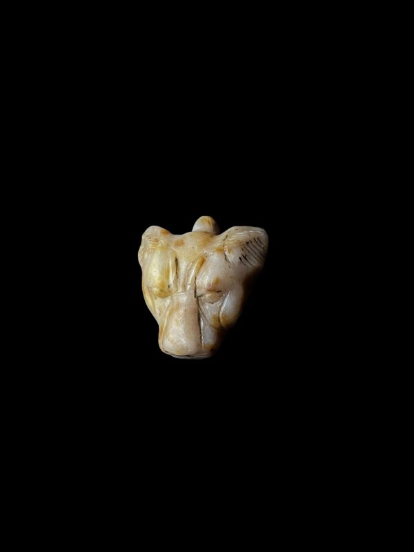 Hand-Carved Agate Sekhmet Pectoral Pendant