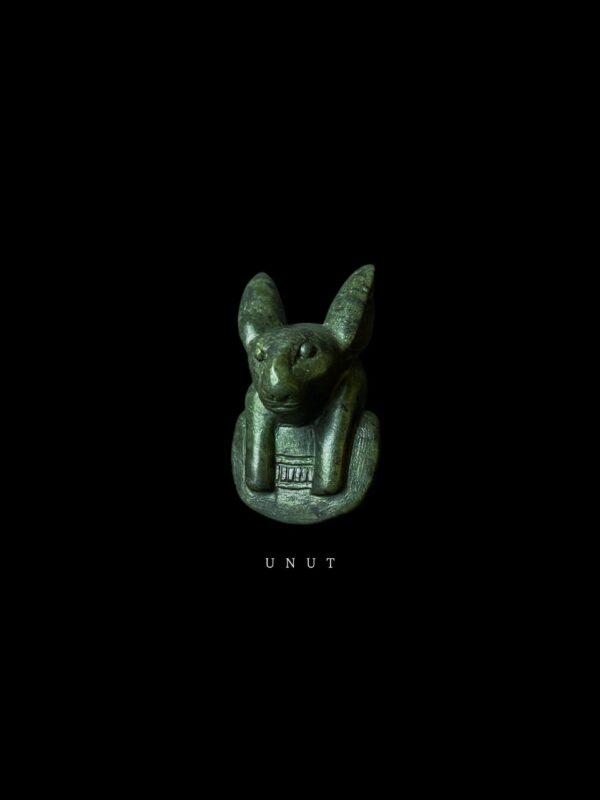 Goddess Unut Stone Amulet: Egyptian Rabbit Statue