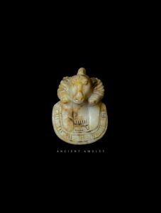 Egyptian God Amun Amulet: Museum Replica - Image 1