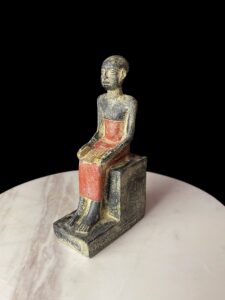 Museum Imhotep Statue - Ancient Egyptian Engineer Imhotep - the builder of Djoser's unprecedented step pyramid complex - Image 1