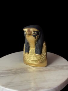 Egyptian God Horus Statue: Falcon God of the Sky, Fiber Glass Art - Image 1