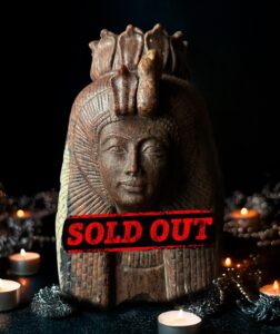 Granite Queen Tuya Statue with Cobra Crown - Image 1