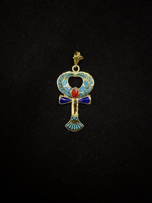 Brass Egyptian Ankh Cross Pendant: Key of Life