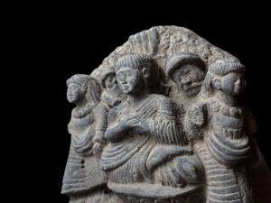 Vintage Handcarved Stone Chinese Statue: Rare Antique Statuette - Image 1