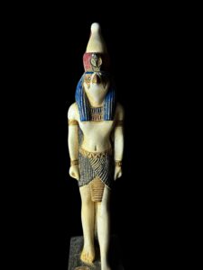 Egyptian God Horus Statue: Falcon God of the Sky, Stone Art - Image 1