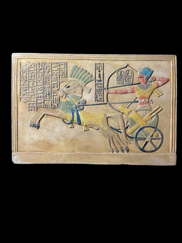 Ramses II Battle of Kadesh Relief: Historic Chariot Scene