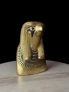 Egyptian God Horus Statue: Falcon God of the Sky, Fiberglass Art - Image 1