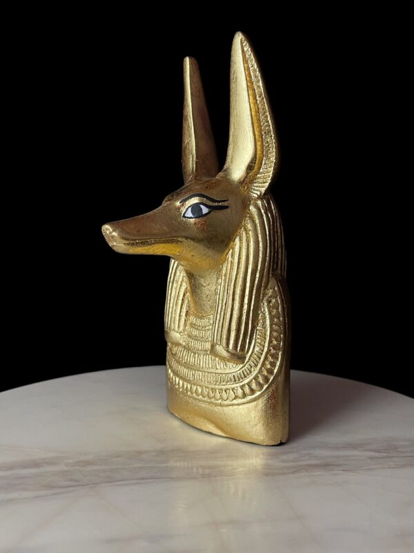 Jackal God Anubis statue made in Egypt, Egyptian Anubis sculpture.