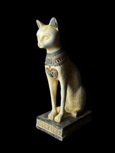 Ancient Egyptian Goddess Bastet statue, Home decor statues made in Egypt - Image 1