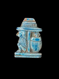 Thoth Amulet with Cobra Goddess & Scarab Beetle: Protection Charm - Image 1