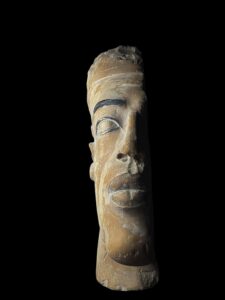 Handmade Egyptian King Akhenaton Statue: Solid Stone Sculpture - Image 1