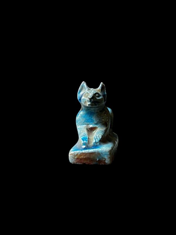 Handcrafted Flame Stone Anubis Statue: Egyptian God Sculpture