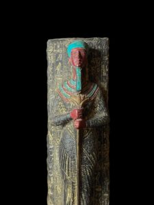 God Ptah Statue: Rose & Black Granite Egyptian Replica - Image 1