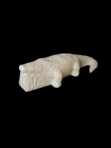 Alabaster Egyptian God Sobek Crocodile Statue - Image 1