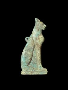 Bastet Cat Pendant: Ancient Egyptian Goddess Amulet, Home Decor - Image 1