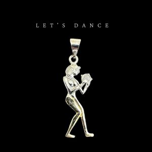 925 Sterling Silver Dancing Symbol Pendant Egyptian , sterling silver necklace for Goddess , Isis Pendant made of pure silver. festivals art - Image 1