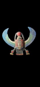 Egyptian Winged Scarab with God Anubis symbol for wall hanging decors - Image 1