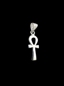 Silver Egyptian Ankh Key of Life Pendant: Handmade in Egypt - Image 1