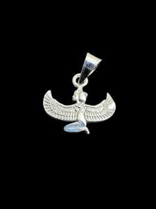925 Sterling Silver Goddess Isis Pendant Egyptian Goddess , sterling silver necklace for Goddess , Isis Pendant made of pure silver. - Image 1