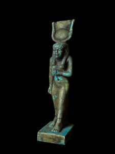 Manifest Handmade Goddess Hathor Statuette , Statue for the Egyptian Goddess Venus - Image 1