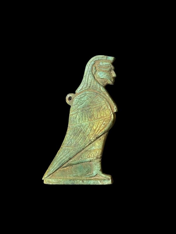 The BA Bird amulet from Ancient Egypt, Rare form statue made in Egypt.