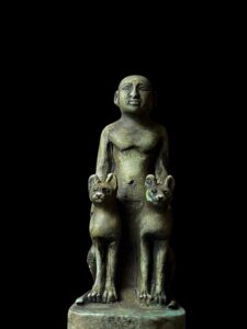 Ancient Egyptian Goddess Bastet statue, Home decor statues made in Egypt - Image 1