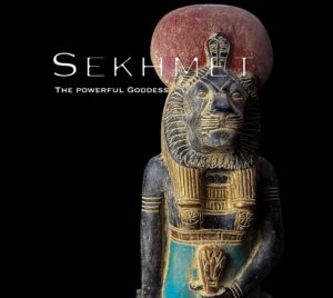 Egyptian Goddess Sekhmet Statue: Colorful Statuette Made in Egypt - Image 1