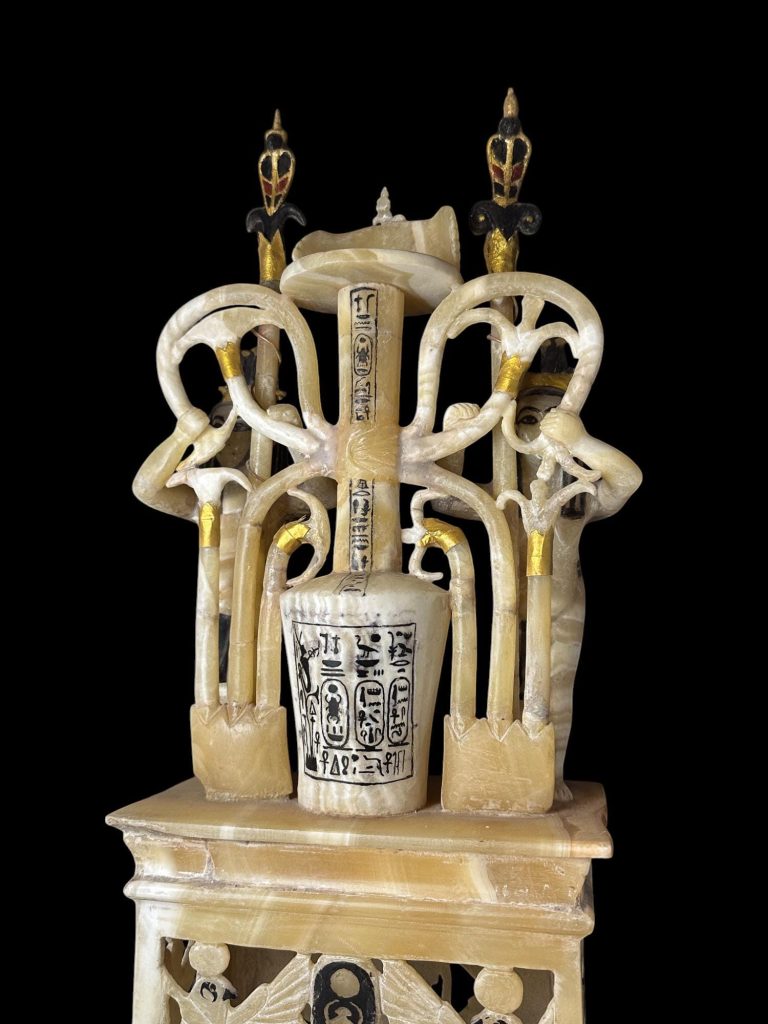 Alabaster Perfume Vase: Tutankhamun Replica