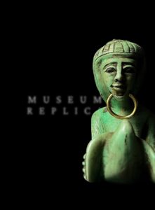 Egyptian Pharaoh statue from Stone, Museum replica artifact - Image 1