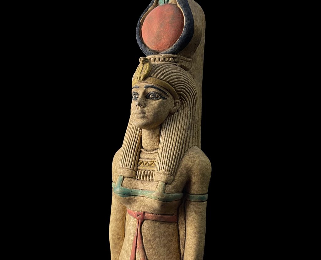 Manifest Handmade Goddess Hathor Statuette , Statue for the Egyptian Goddess Venus